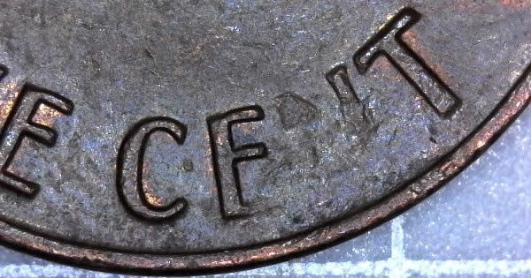 1971-D-Lincoln-Memorial-Cent-Struck-Through-Grease-And-Grit